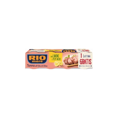 Picture of RIO MARE TUNA LEMON  4X80GR